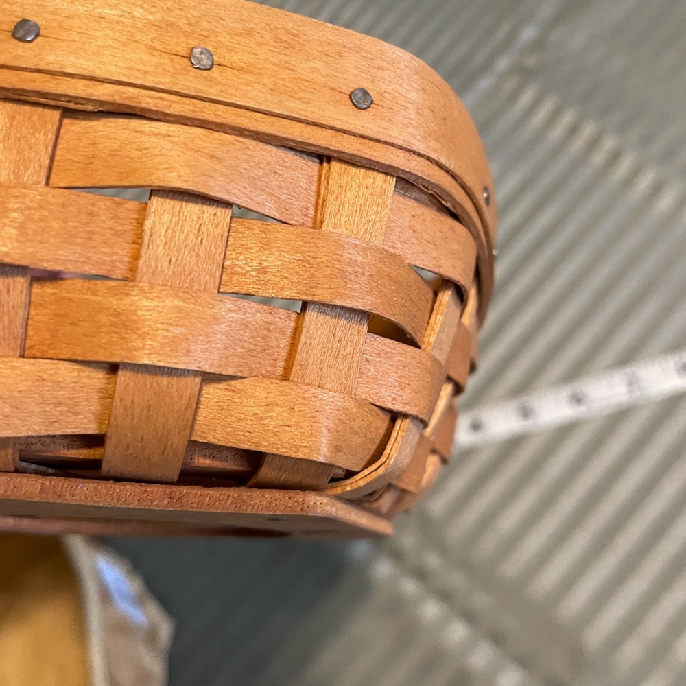 Longaberger Woven Wood Accent Basket in Natural Brown - Home Accents - Picture 9 of 11